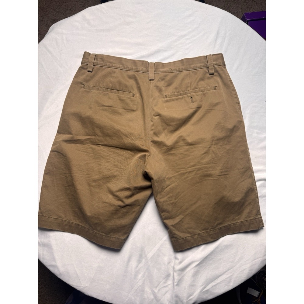 Banana Republic Men's Aiden Short Tan Chino Flat Front Shorts Size 32 - Picture 4 of 10